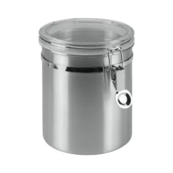 Metaltex Vorratsdose Mit Acryldeckel, 2,0 Liter, Silber -Kuechengeschirr f64735a34ab6b984a6a1131c3fce71d9