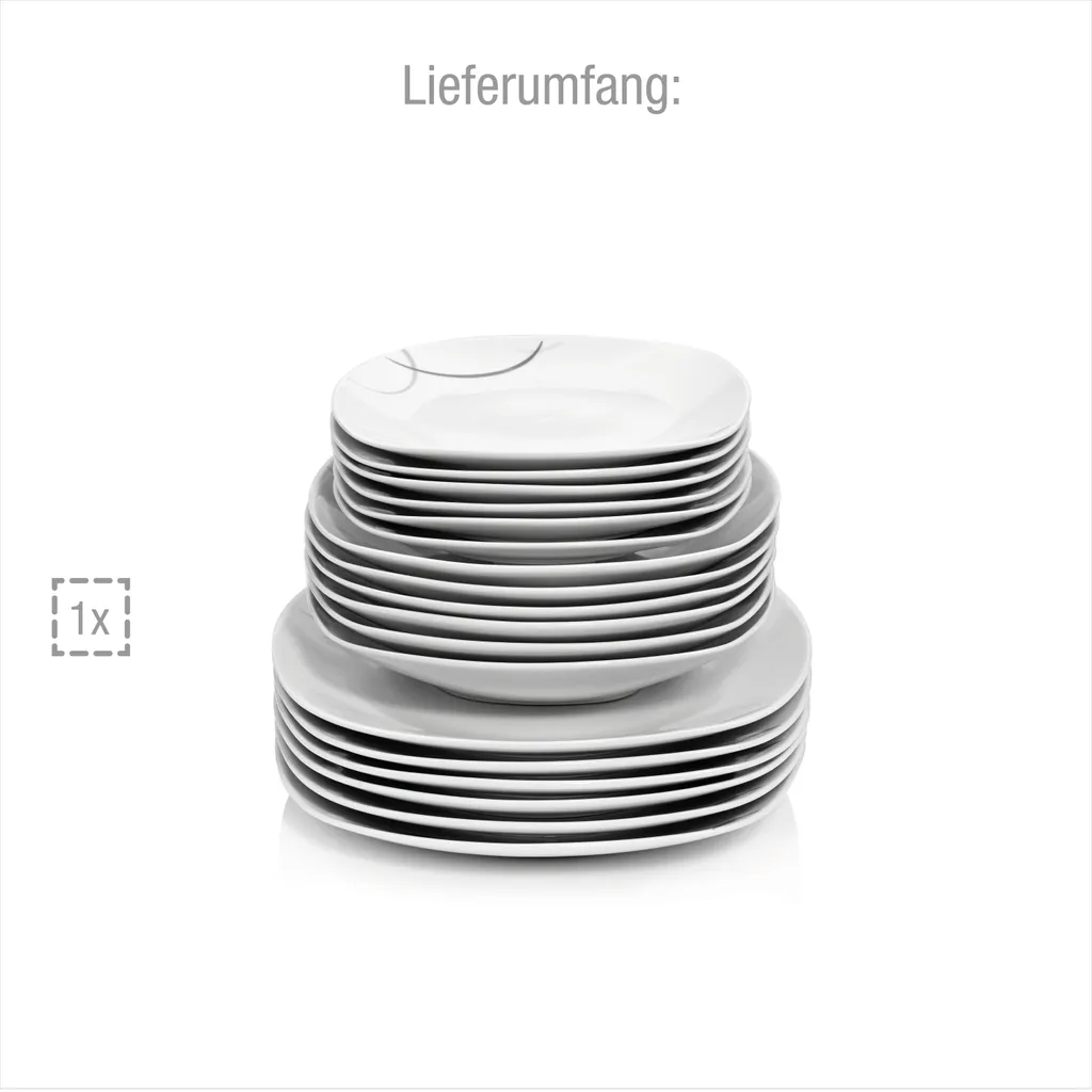 Sänger Tafelservice Bilgola Black Lines 18 Tlg. 7 Sänger Tafelservice Bilgola Black Lines 18 Tlg. – Bild 5