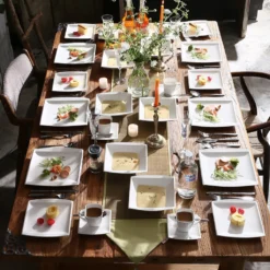 MALACASA 32 Tlg. Kombiservice, Serie BLANCE Cremeweiß Porzellan Geschirrset Mit Servierplatte 21 MALACASA 32 Tlg. Kombiservice, Serie BLANCE Cremeweiß Porzellan Geschirrset Mit Servierplatte -Kuechengeschirr f821089cd105e5094ca53c6e7e2a28a4