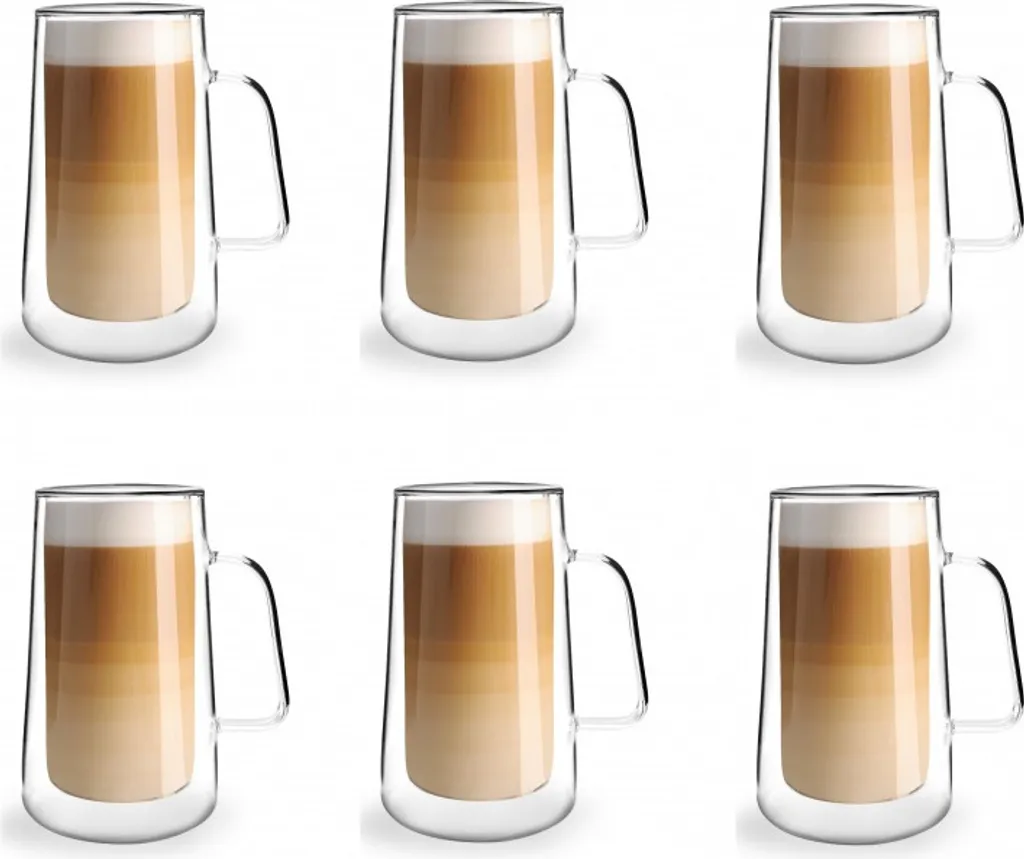 Thermogläser Doppelwandig 6er SET Latte Macchiato Espresso VIALLI DESIGN 300ml 3 Thermogläser Doppelwandig 6er SET Latte Macchiato Espresso VIALLI DESIGN 300ml