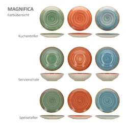 24tlg. Geschirrset Magnifica I Kombiservice I 6 Pers. I Becher + Müsli+ Teller + Essteller 15 24tlg. Geschirrset Magnifica I Kombiservice I 6 Pers. I Becher + Müsli+ Teller + Essteller -Kuechengeschirr f9d59083a9bccf65d1c596889fb54a45