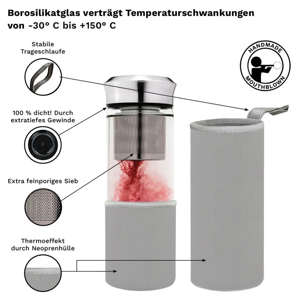 Teamaker „Grau“ 400 Ml 5 Teamaker „Grau“ 400 Ml – Bild 3