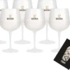 Batida De Coco 6er Set Glas Mangaroca - Weiß Bachelor Weinglas Ballonglas 6 Stück
