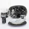 Tafelservice Marble Black 46 Tlg. LUMINARC -Kuechengeschirr fc3cb06c24ac917be6296925c55debb4