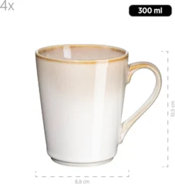 Mäser 931991 Kombiservice La Sinfonia Für 4 Personen, Steinzeug, Beige/creme-weiß (1 Set, 16-teilig) -Kuechengeschirr fd4cda692bc3c6083949e4a054e8e8ff