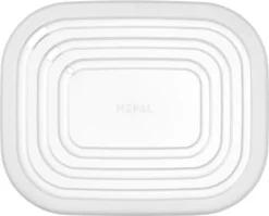 Mepal - Cirqula Mikrowellendeckel Rechteckig - Hitzebeständiger Deckel Für Mepal's Vorratsbehälter Cirqula - Transparenter Deckel Mikrowellengeeignet Und Spülmaschinenfest