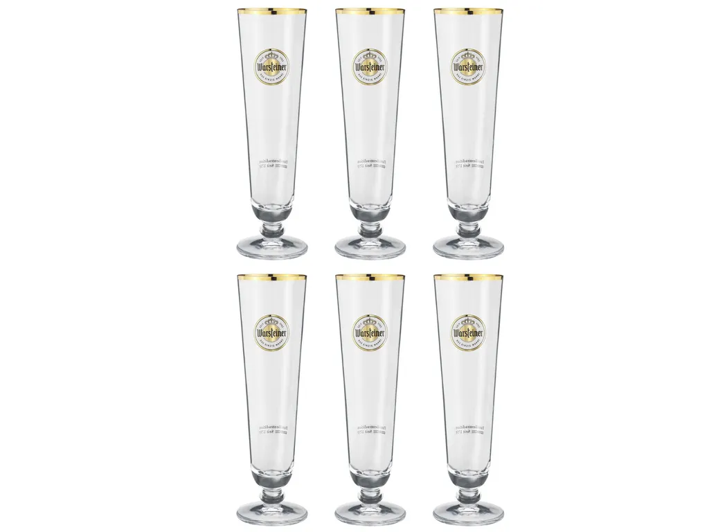 Warsteiner Biergläser 300 Ml - 6 Stück 3 Warsteiner Biergläser 300 Ml - 6 Stück