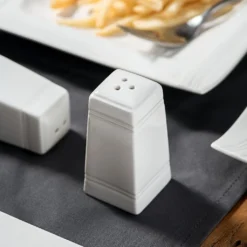 MALACASA, Serie Mario, 28-teilig Kombiservice Aus Porzellan Geschirrset Mit Je 6 Schalen, 6 Dessertteller, 6 Suppenteller, 6 Speiseteller, 2 Rechteckige Platten Und 2 Salz- Und Pfefferdosen -Kuechengeschirr fea9ca502773ead4b328f69e5c2536c7